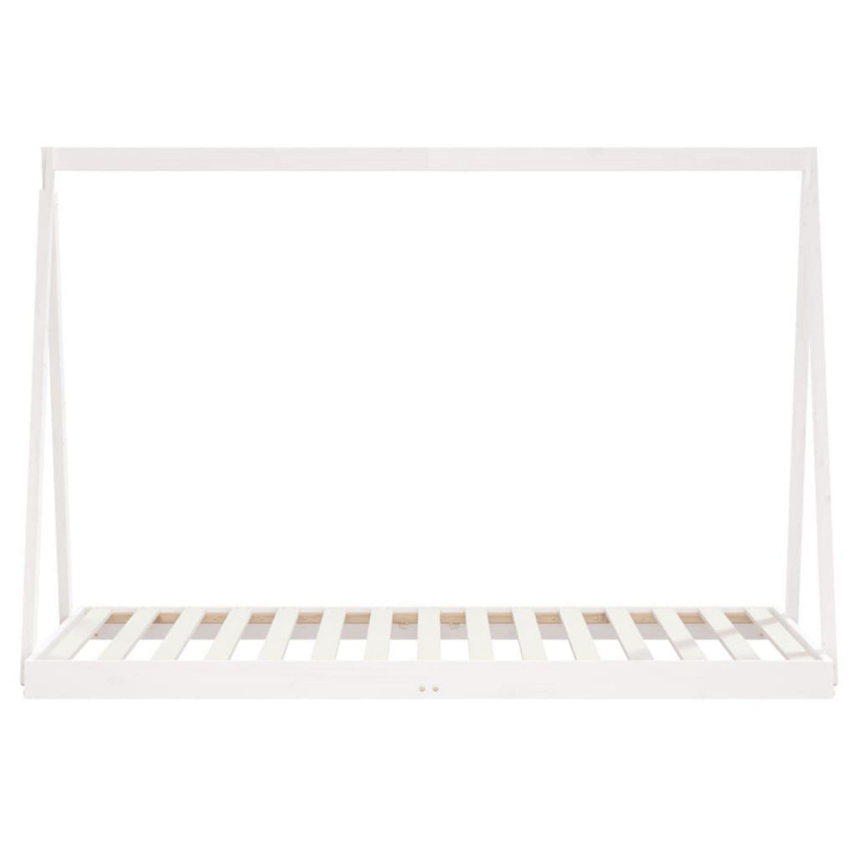 VIDAXL Cadre de lit pour enfants blanc 90x190 cm bois de pin massif