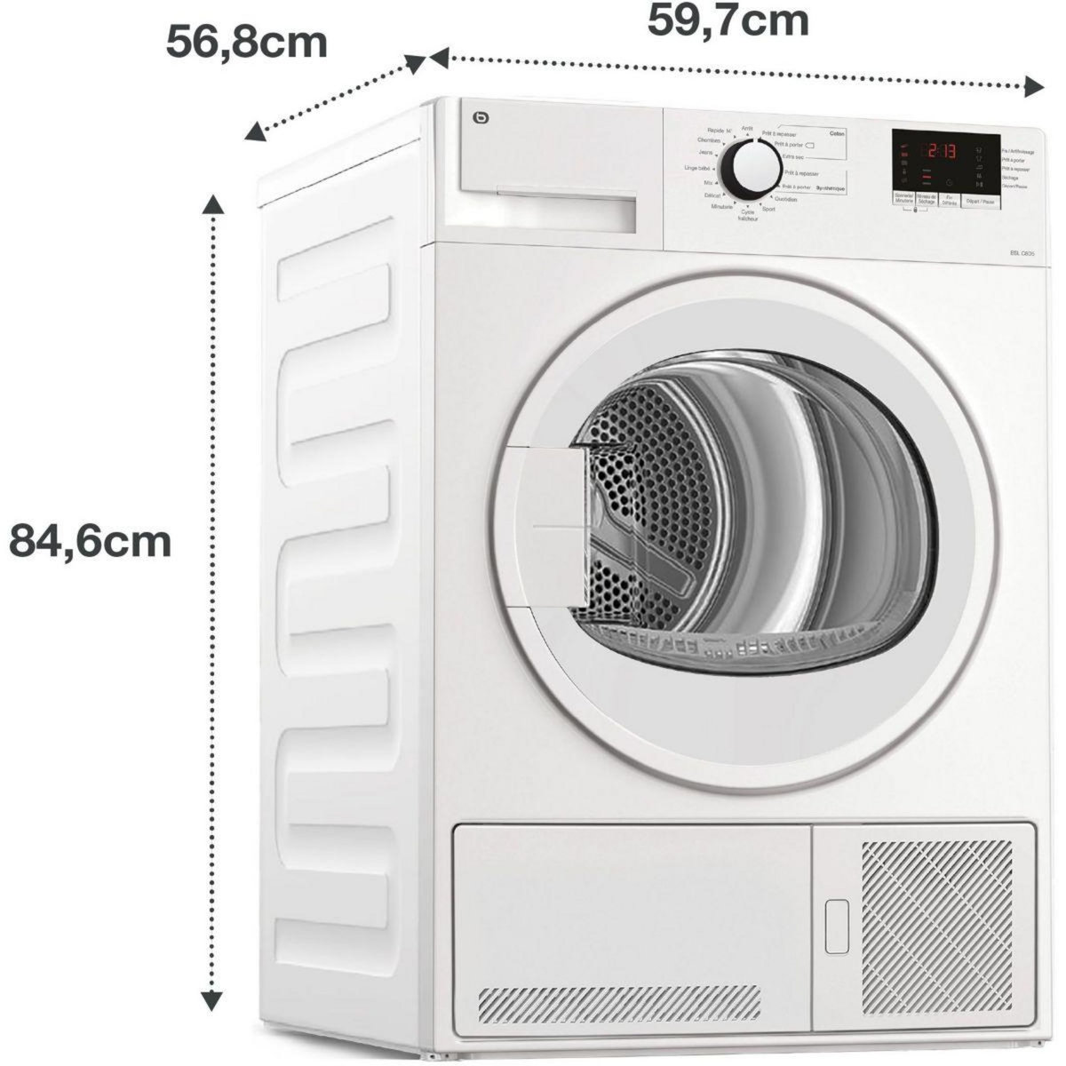 ESSENTIEL B Sèche linge à condensation ESLC8D5