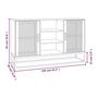 Voir la diapositive 6 : VIDAXL Buffet noir 105x30x65 cm bois d'ingenierie
