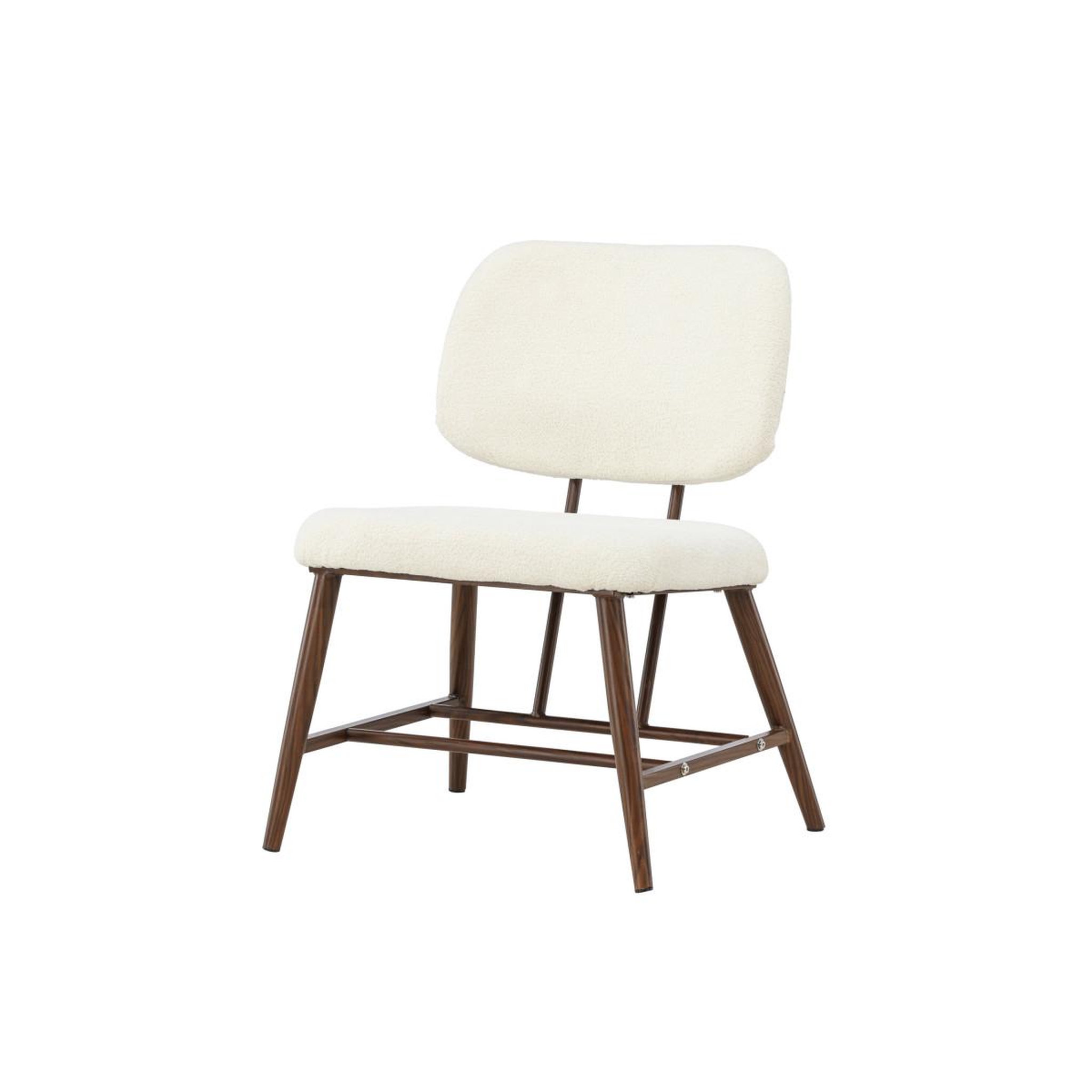 Voir la diapositive 5 : Paris Prix Fauteuil design bouclette  midland  84cm blanc