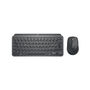 Voir la diapositive 1 : Logitech Logitech MX Keys Mini Combo for Business clavier Souris incluse RF sans fil + Bluetooth QWERTY Italien Graphite