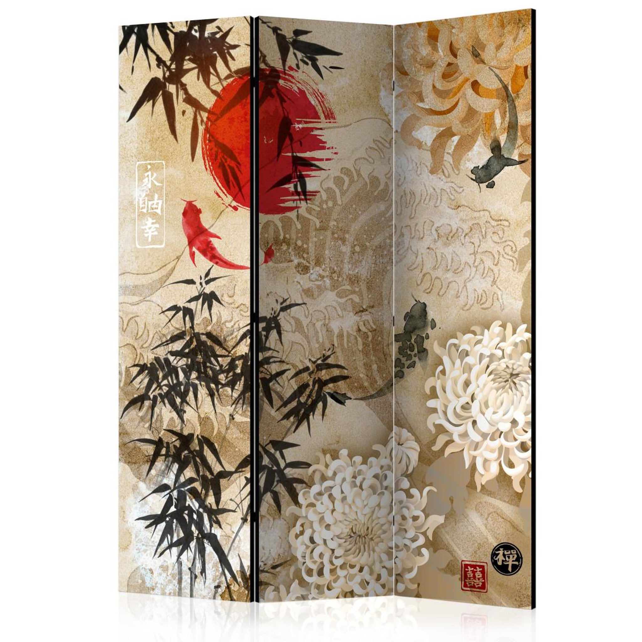 Paris Prix Paravent 3 volets  fish dance  135x172cm