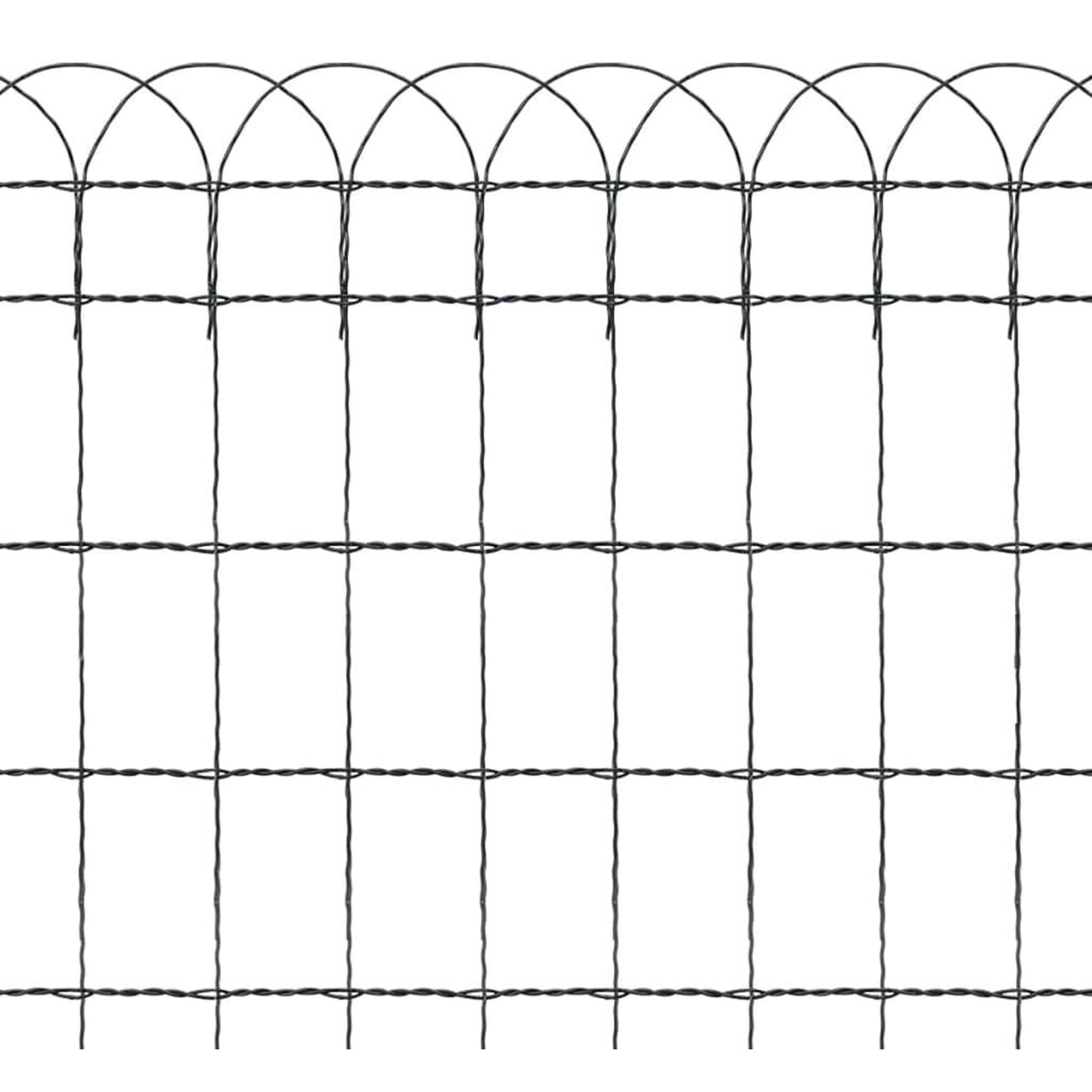 Voir la diapositive 3 : VIDAXL Bordure de pelouse Fer enduit de poudre 10x0,65 m
