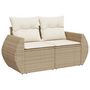 Voir la diapositive 3 : VIDAXL Salon de jardin avec coussins 4 pcs beige resine tressee