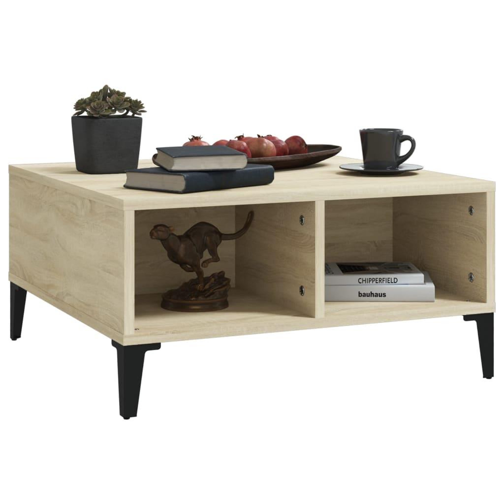 Voir la diapositive 5 : VIDAXL Table basse chene sonoma 60x60x30 cm bois d'ingenierie