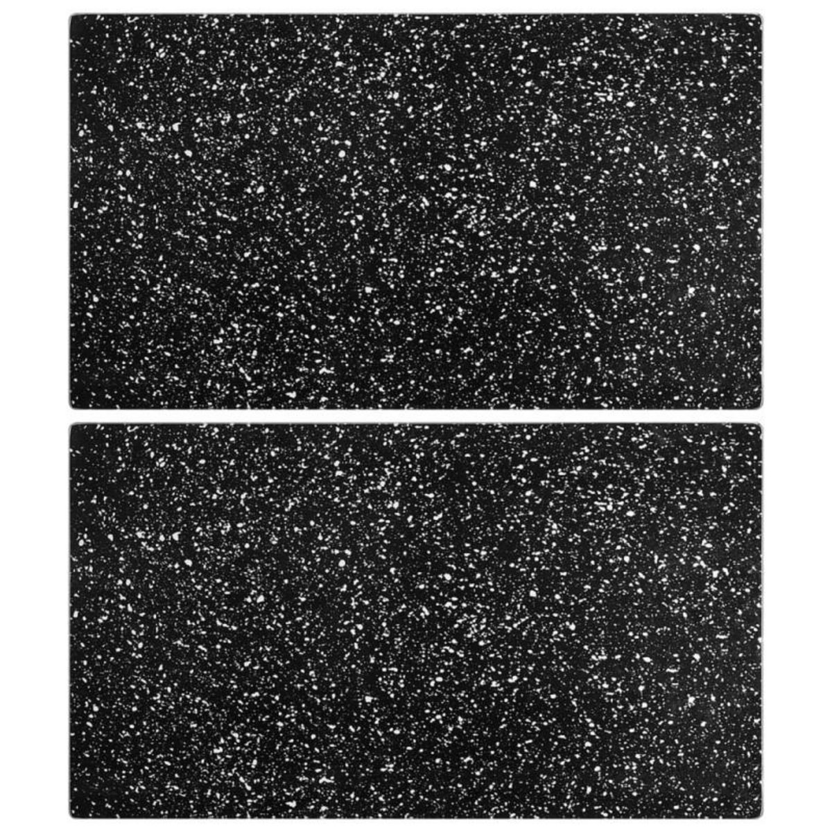VIDAXL Planches à découper 2 pcs avec motif de granit Verre trempé