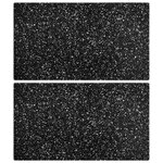 VIDAXL Planches à découper 2 pcs avec motif de granit Verre trempé