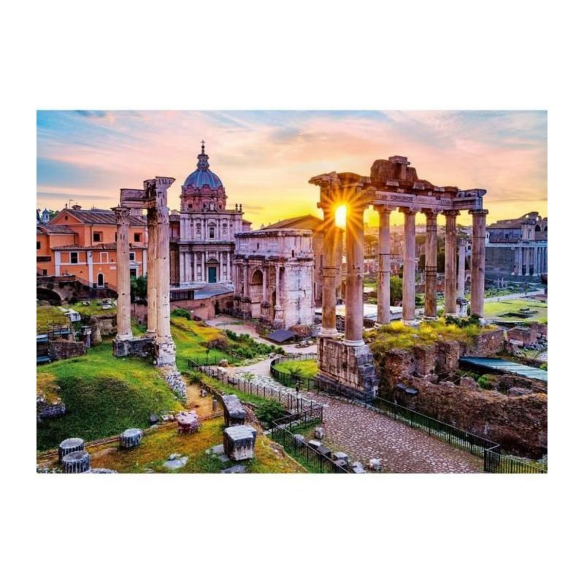 RAVENSBURGER Puzzle 1000 pieces Le Forum Romain, des 14 ans, Puzzle de qualité supérieure, Collection Évasion, 12001531, Nathan