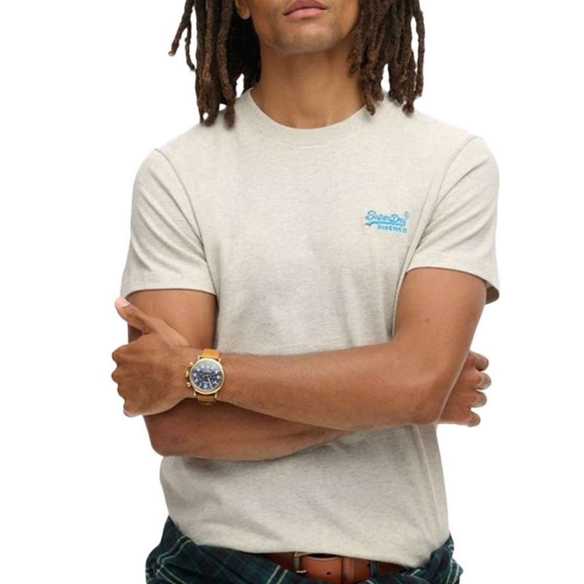 SUPERDRY T shirt  Chiné Homme Superdry Vintage Logo