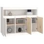 Voir la diapositive 5 : VIDAXL Buffet Blanc 104,5x34x80 cm Bois massif de pin