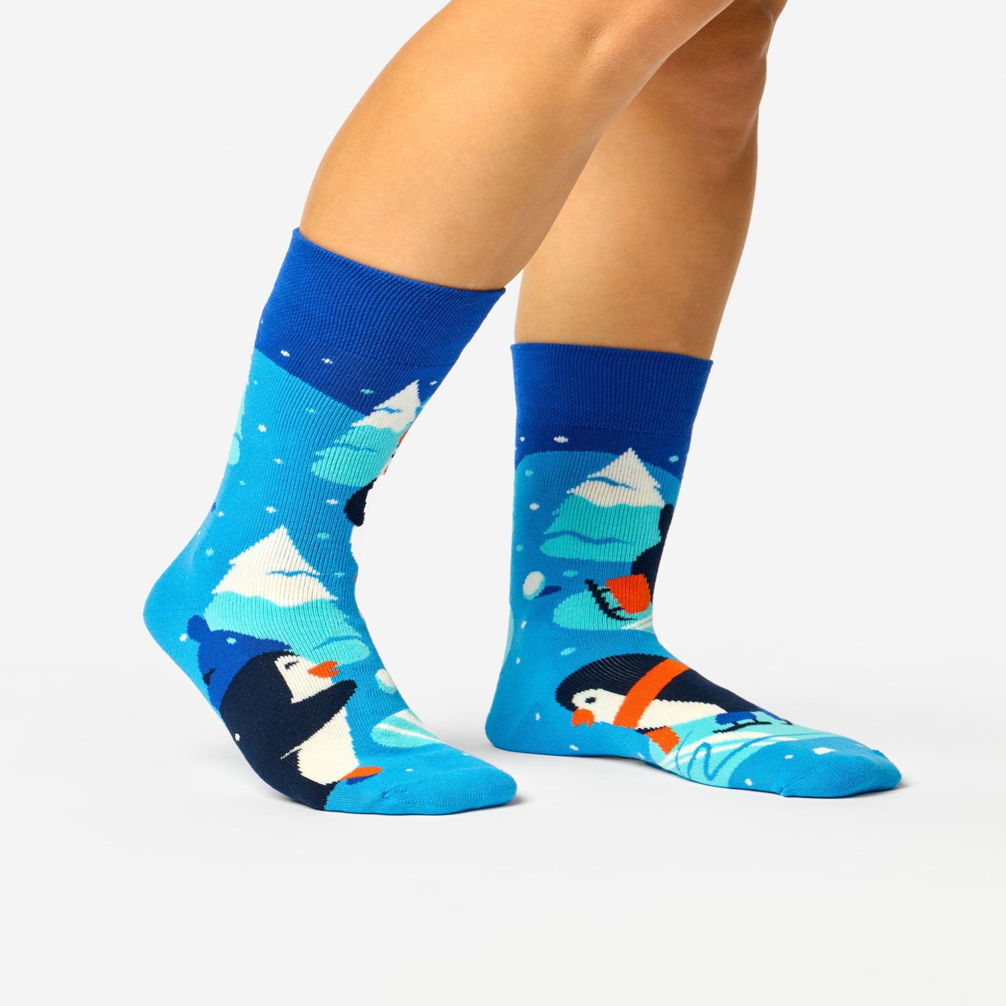 Voir la diapositive 2 : DEDOLES Chaussettes chaudes manchots patineurs