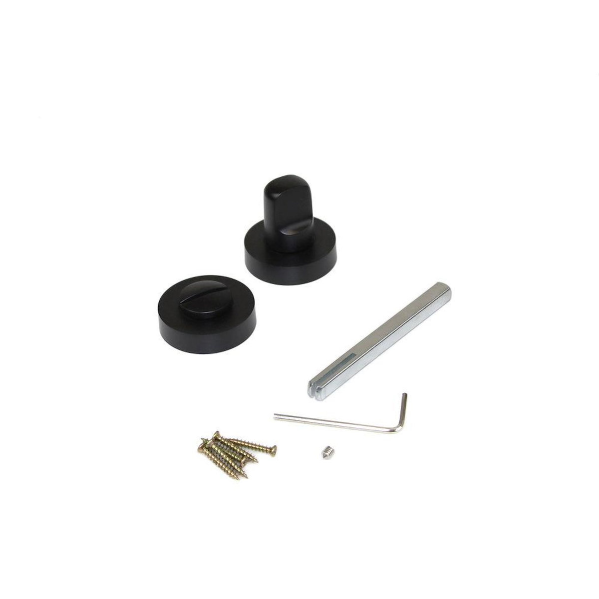 EMUCA SRL 5 jeux rosace de condamnation, rosace ronde pour porte intérieur, Ø 35 mm, Peint en noir