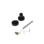 EMUCA SRL 5 jeux rosace de condamnation, rosace ronde pour porte intérieur, Ø 35 mm, Peint en noir