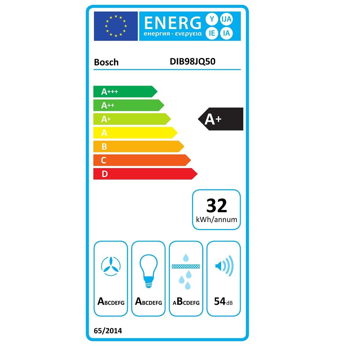 BOSCH Hotte îlot box 90cm 867m3/h a+ inox - dib98jq50