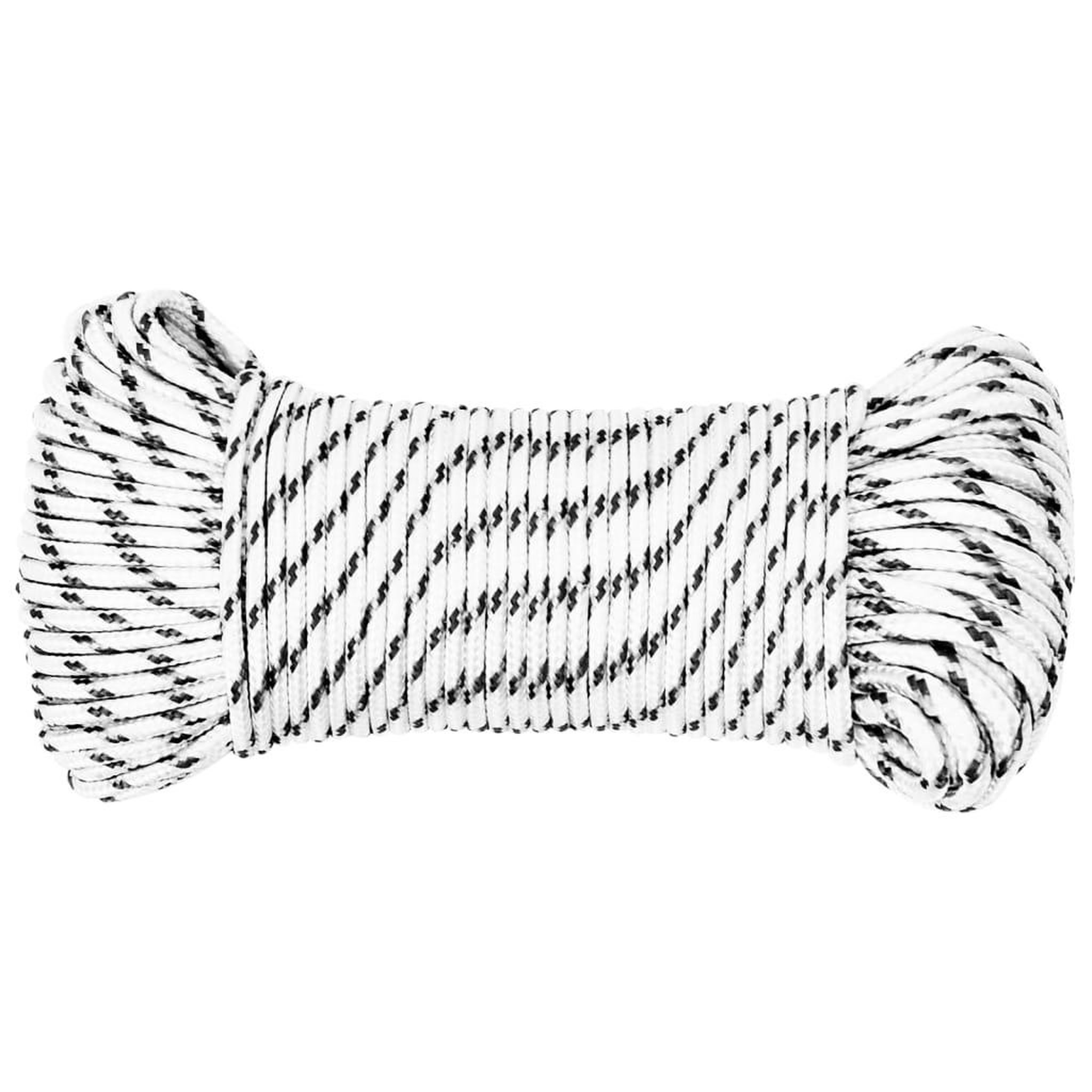 Voir la diapositive 2 : VIDAXL Corde de bateau tresse Blanc 4 mmx250 m Polyester