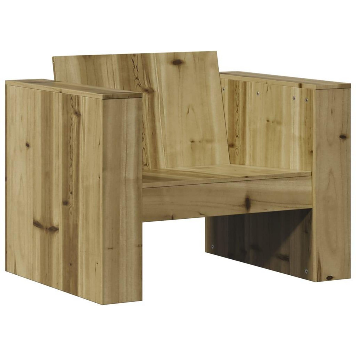 VIDAXL Canape de jardin 79x60x62 cm bois de pin impregne