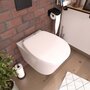 Galedo Abattant pour WC blanc - en plastique et charnières en plastique - SIMPLE WHITE
