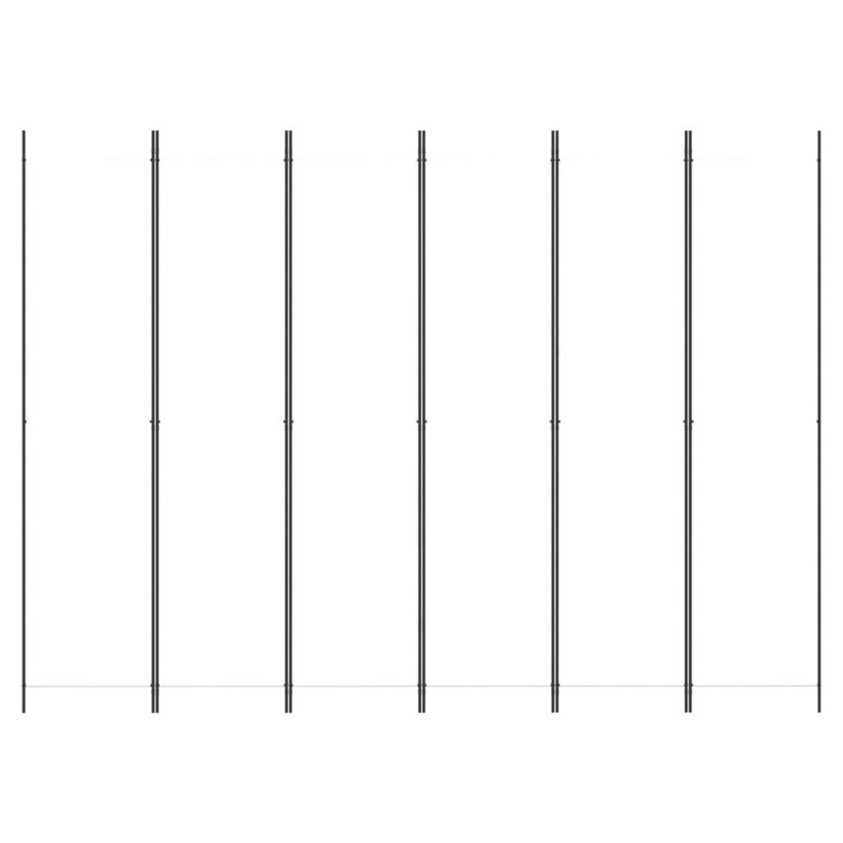 VIDAXL Cloison de separation 6 panneaux Blanc 300x220 cm Tissu