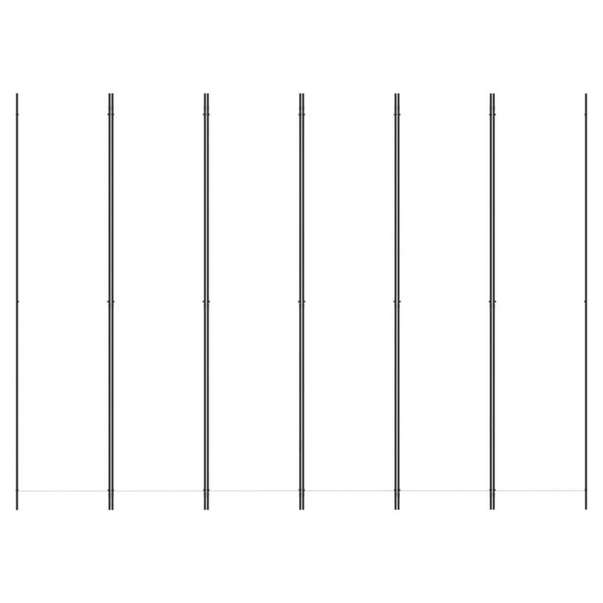 VIDAXL Cloison de separation 6 panneaux Blanc 300x220 cm Tissu