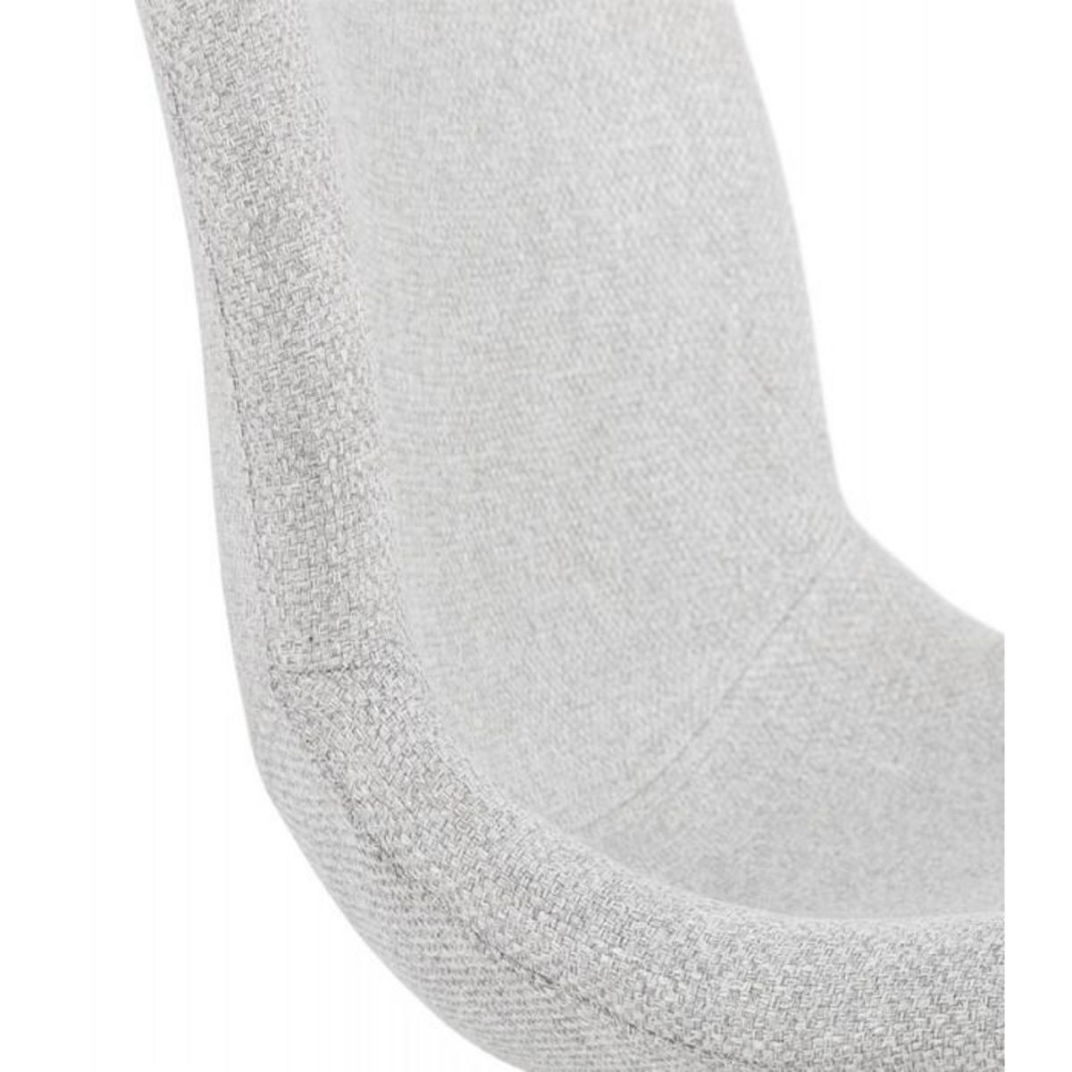 Paris Prix Chaise Design en Tissu  Lora  82cm Gris Clair
