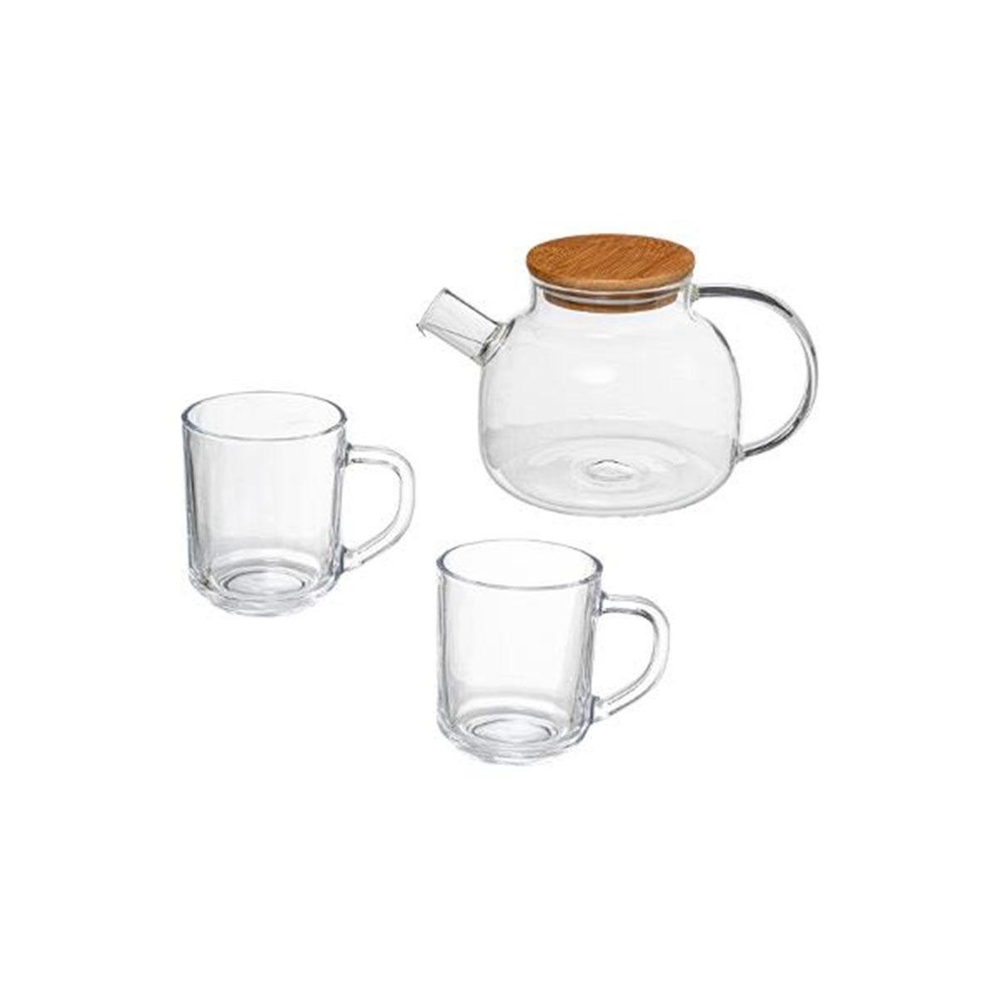 Voir la diapositive 1 : SECRET DE GOURMET Théière & 2 Tasses  Clea  80cl Naturel