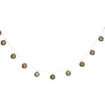 ATMOSPHERA Guirlande Lumineuse Led  10 Boules  165cm Or