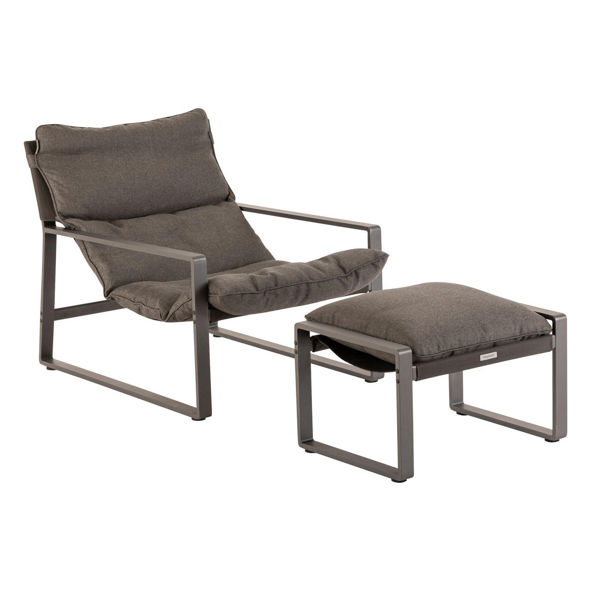 Voir la diapositive 1 : HESPERIDE Fauteuil de jardin en aluminium avec repose-pieds lambinio