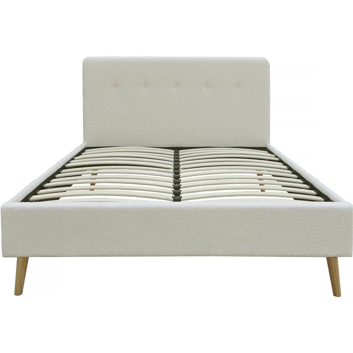 Habitat et Jardin Lit tissu bouclette  Nemo  - 140 x 190 cm - Crème
