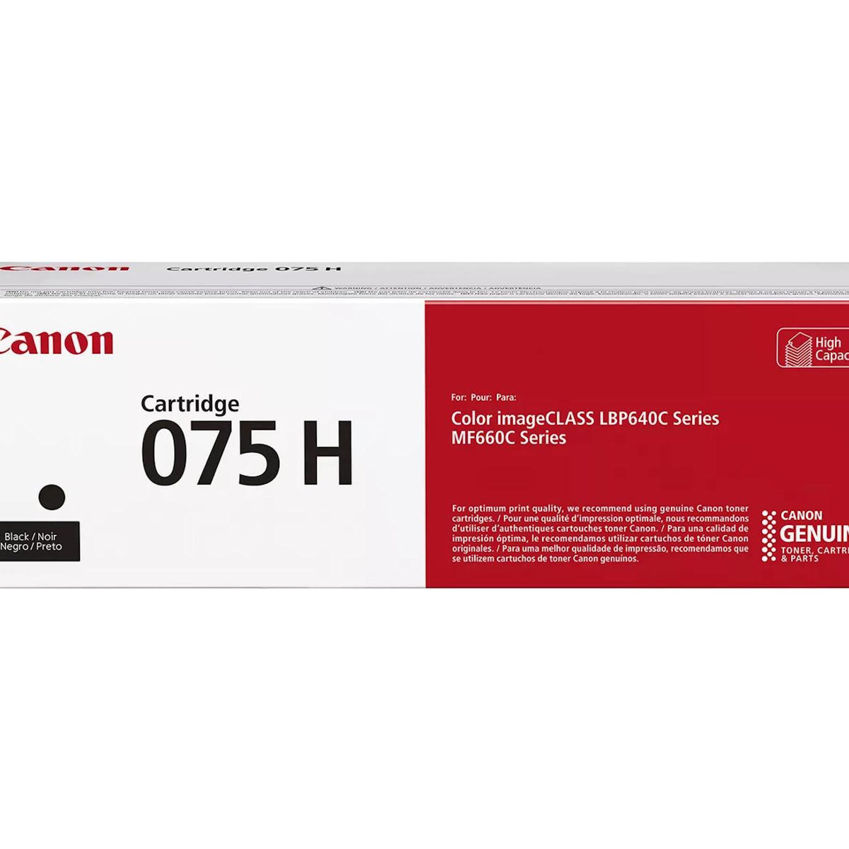 Canon Canon 075 H Cartouche de toner 1 pièce(s) Original Noir