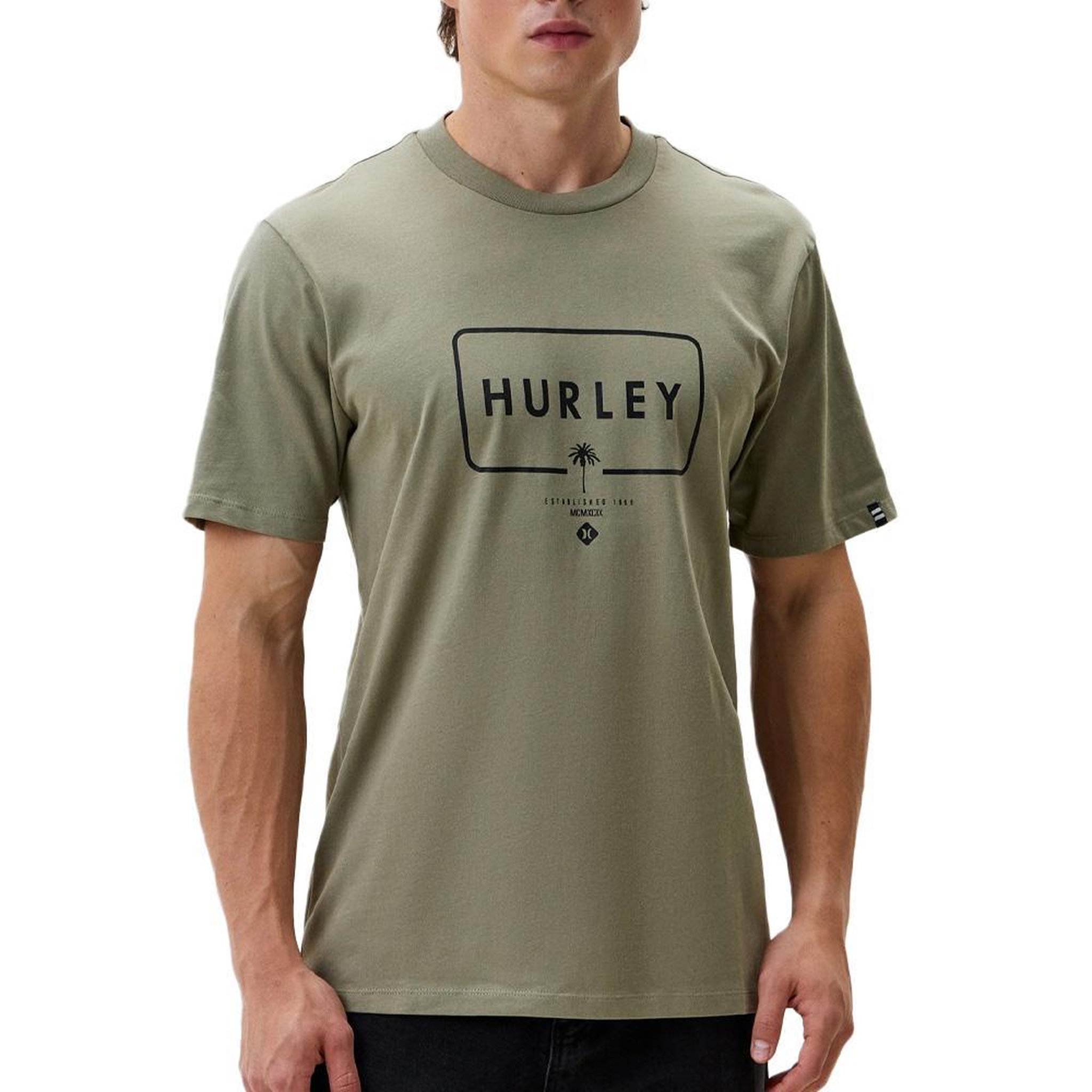 HURLEY T-shirt Kaki Homme Hurley Laguna. Coloris disponibles : Vert
