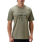 HURLEY T-shirt Kaki Homme Hurley Laguna. Coloris disponibles : Vert