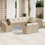 Voir la diapositive 1 : VIDAXL Salon de jardin avec coussins 12 pcs beige resine tressee