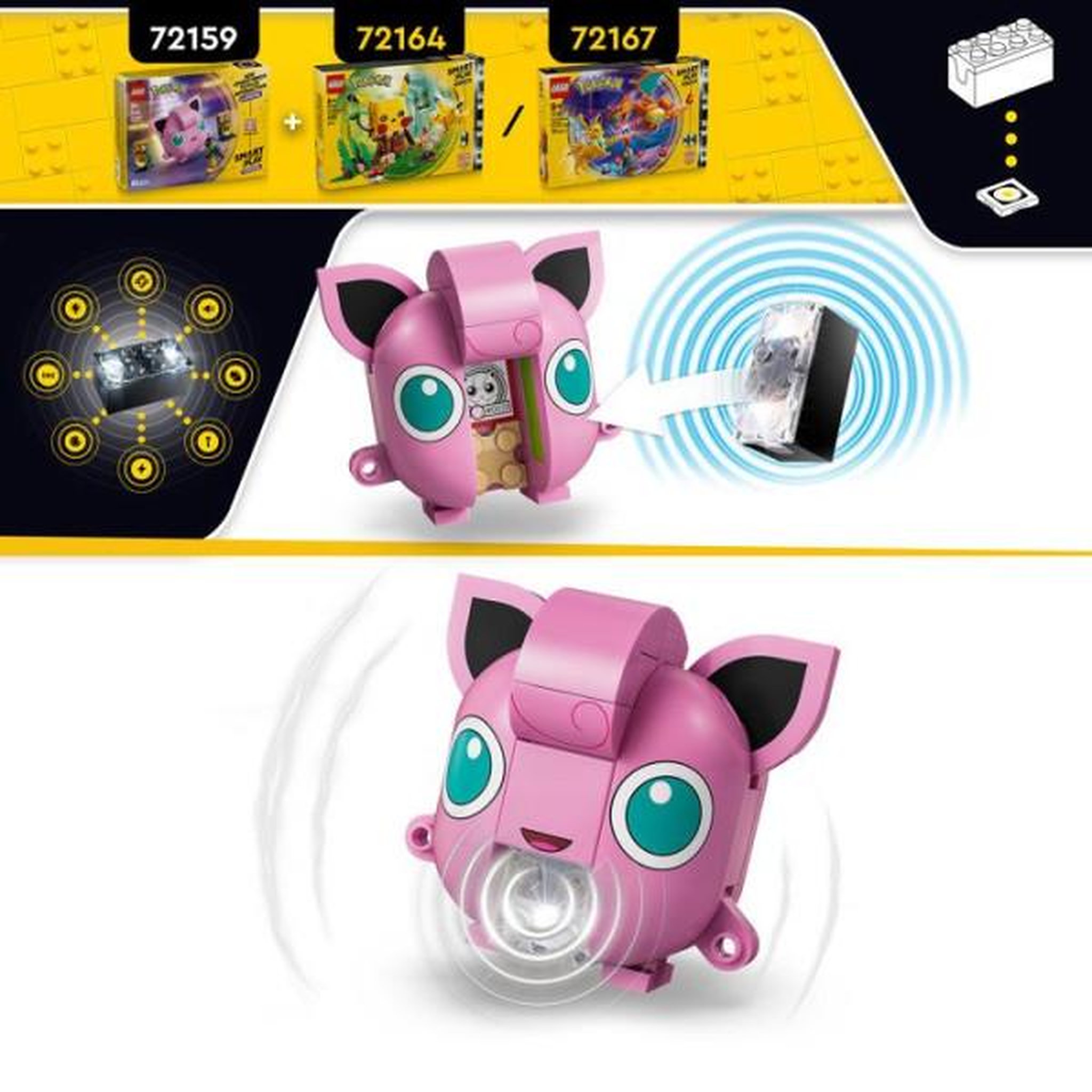 Voir la diapositive 3 : LEGO LEGO Pokémon 72159 - Set de construction compatible SMART Play™ - Rondoudou, Concert - Des 7 ans