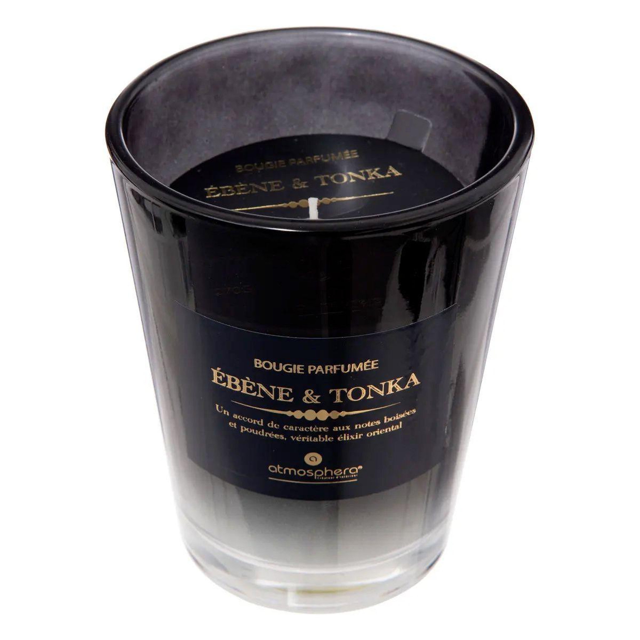 Voir la diapositive 2 : ATMOSPHERA Bougie parfumée  alma  270g ébène & tonka