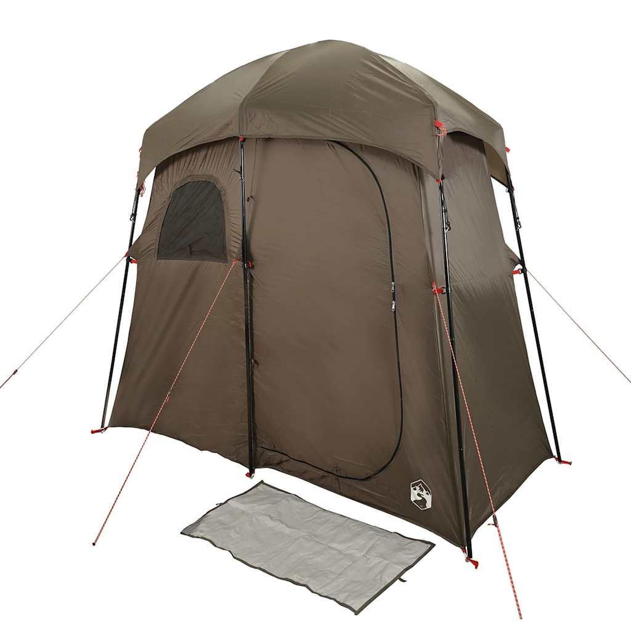Voir la diapositive 5 : VIDAXL Tente de douche 2 personnes marron impermeable