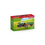 Schleich SCHLEICH - Tracteur avec remorque - 42608 - Gamme Farm World
