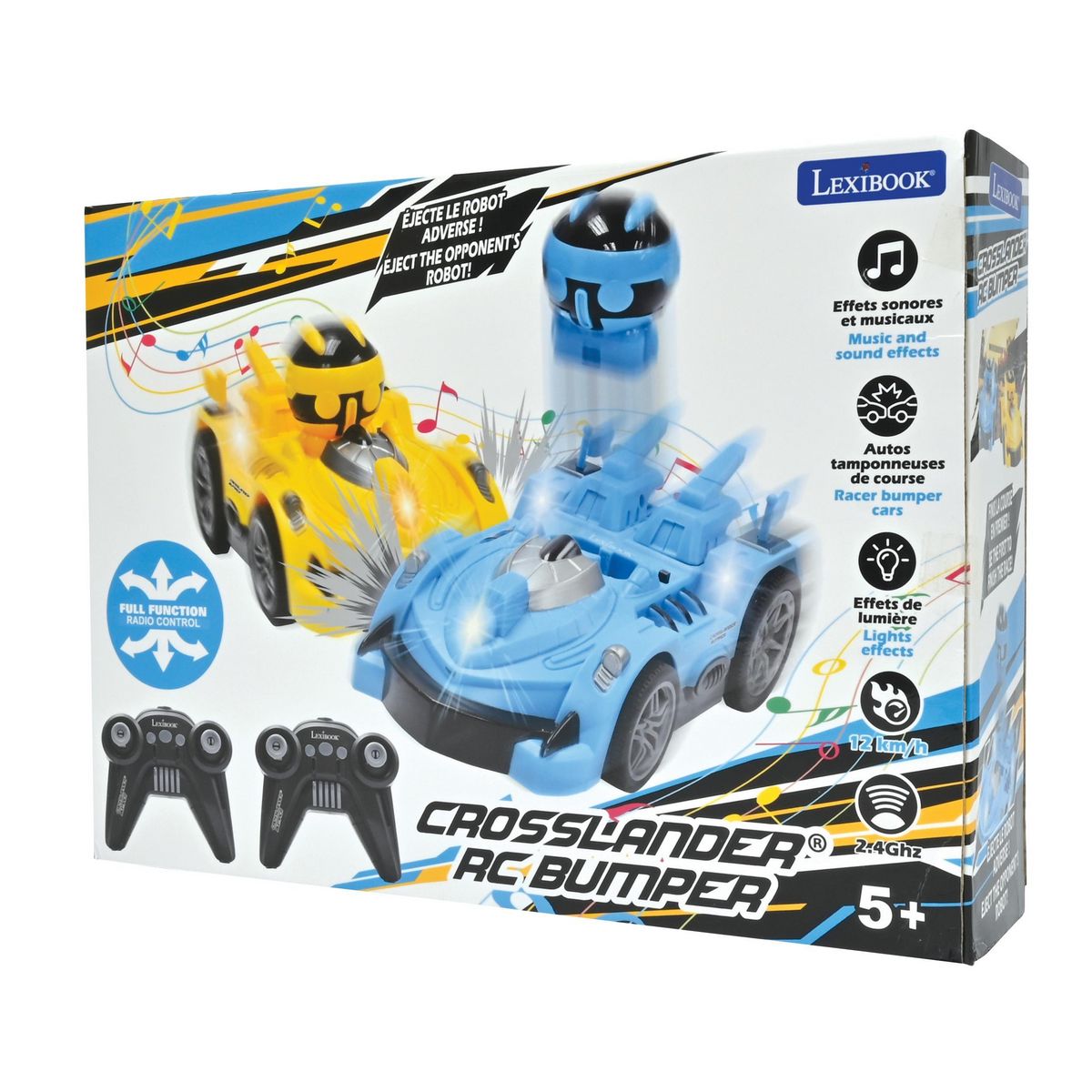 Lexibook Crosslander BUMPER – Set 2 voitures Bumper avec 2 figurines amovibles