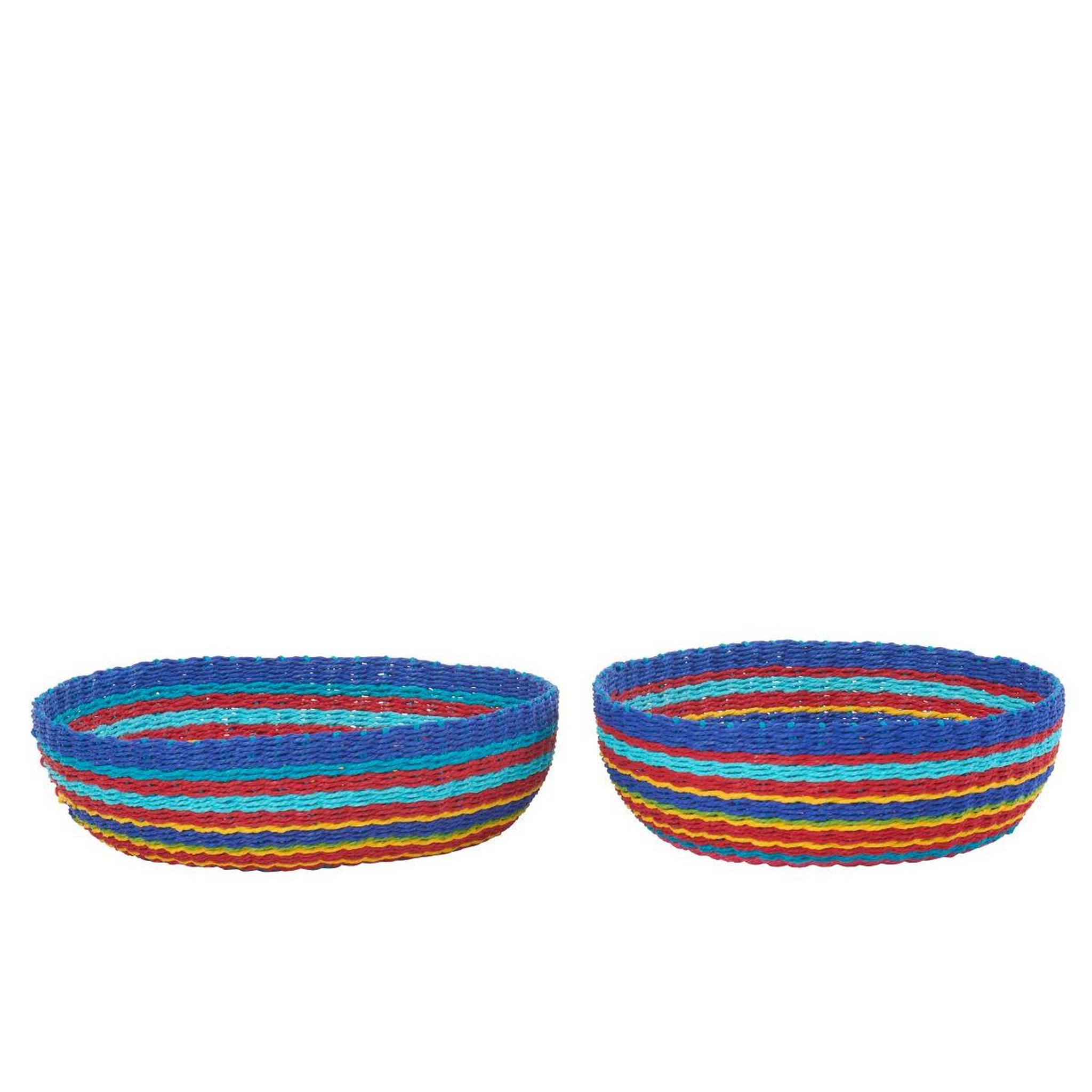 Voir la diapositive 2 : J-LINE Lot de coupelles déco  tierra  41cm multicolore