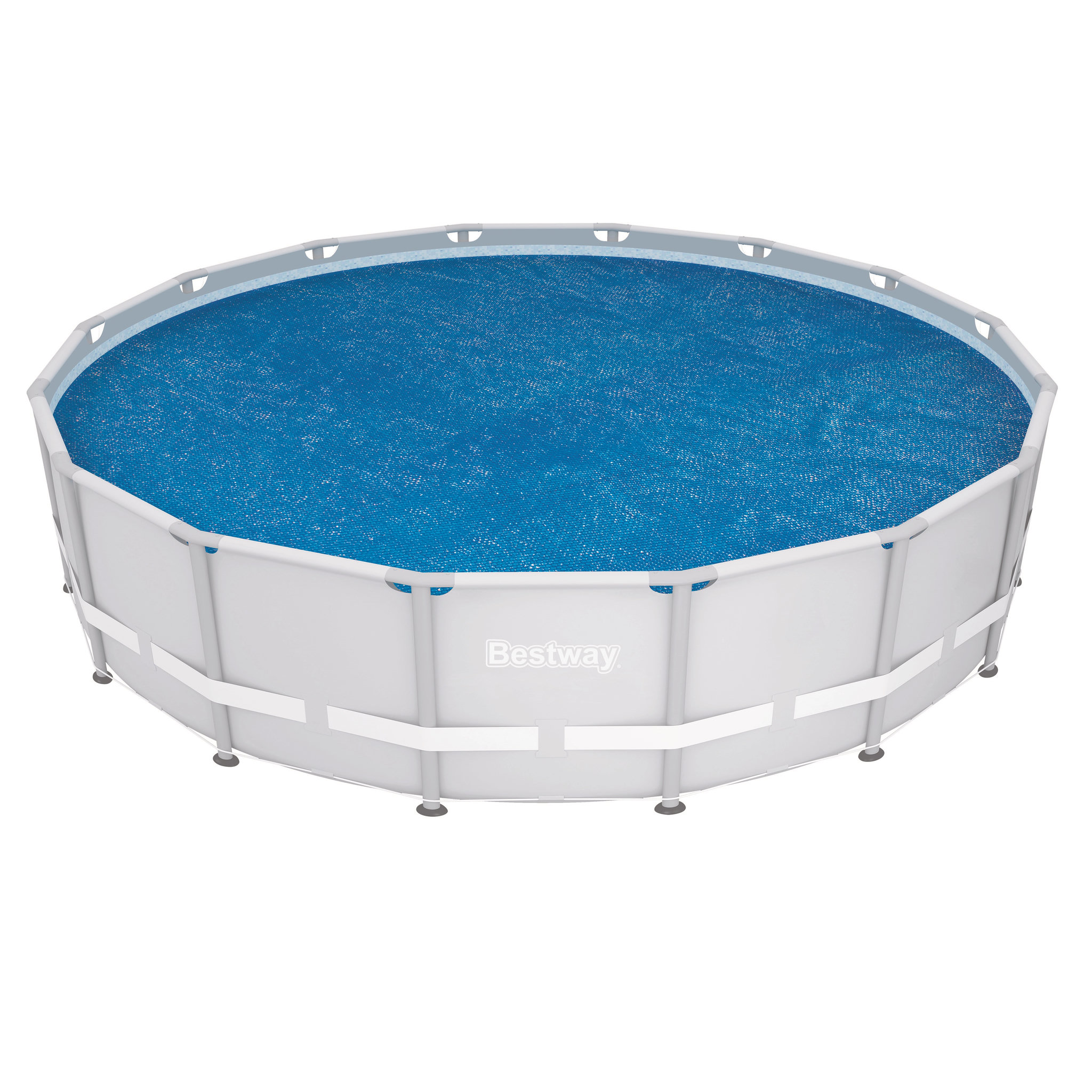 Voir la diapositive 3 : BESTWAY Bâche solaire ronde 462 cm pour piscine ronde de 457 à 488 cm