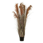 Paris Prix Herbe de Pampas Artificielle en Pot  13 Têtes  180cm Vert & Orange