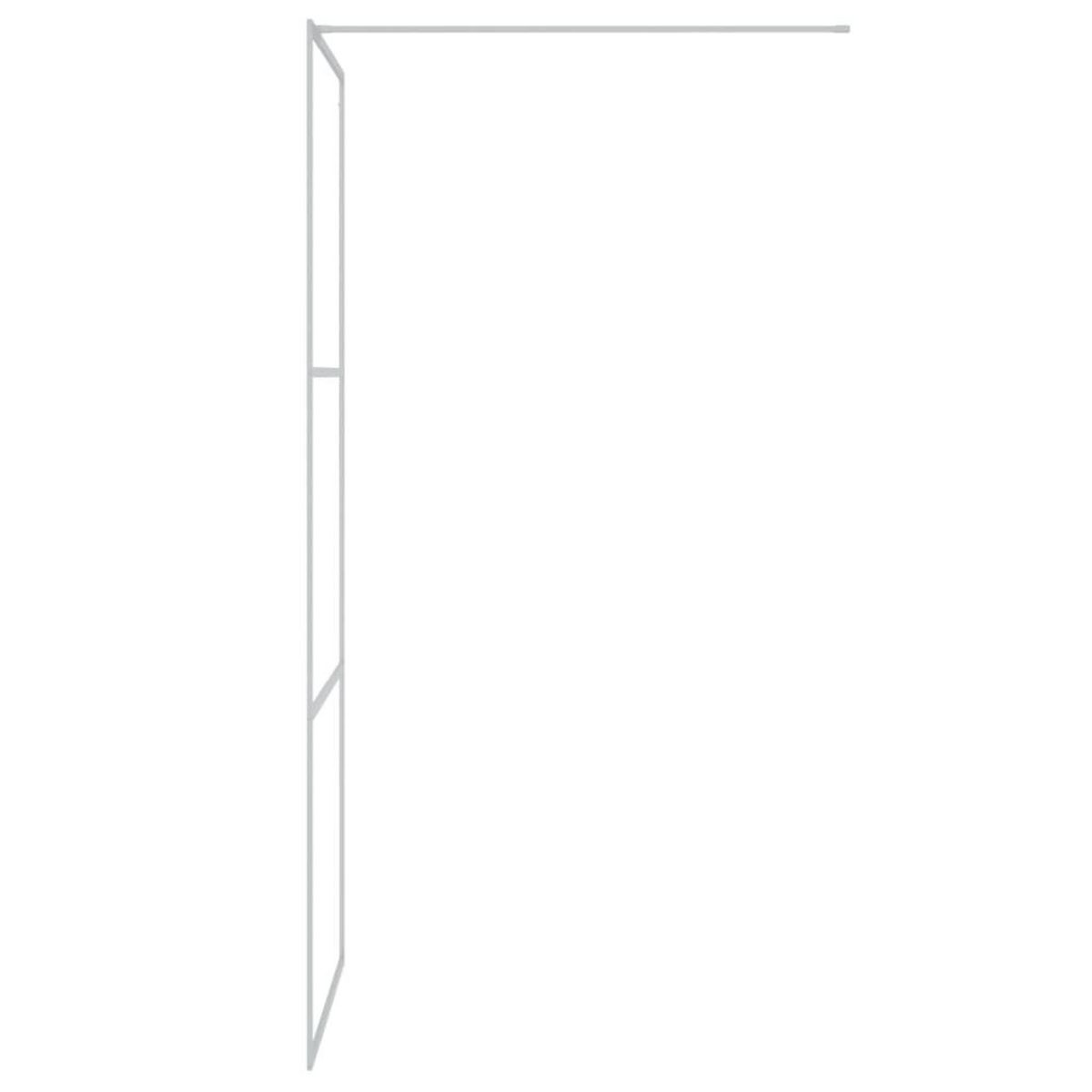 VIDAXL Paroi de douche Argente 80x195 cm Verre ESG transparent