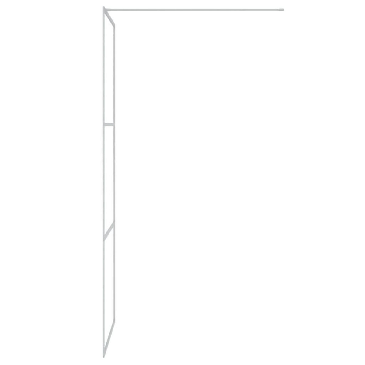 VIDAXL Paroi de douche Argente 80x195 cm Verre ESG transparent