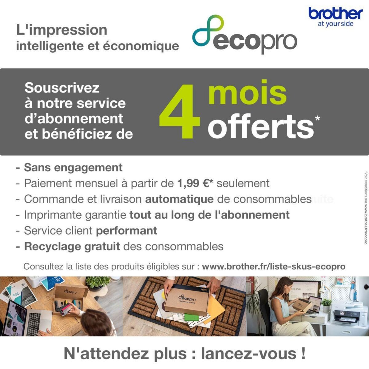 Brother Imprimante multifonction DCP-L3520CDWE éligible à EcoPro