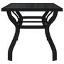 Voir la diapositive 4 : VIDAXL Table de jardin Noir 180x80x70 cm Acier et verre