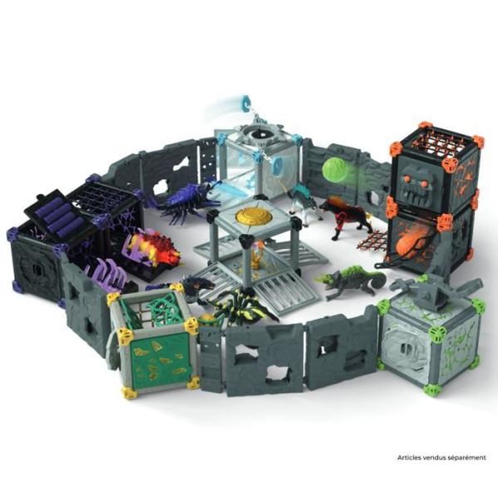 Voir la diapositive 4 : Schleich BattleCave Arena: Lave vs Ténebres, arene de combat pour figurines Eldrador, SCHLEICH 42673 Eldrador Creatures, des 7 ans