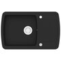 Voir la diapositive 2 : VIDAXL Evier de cuisine en granit Bac unique Noir