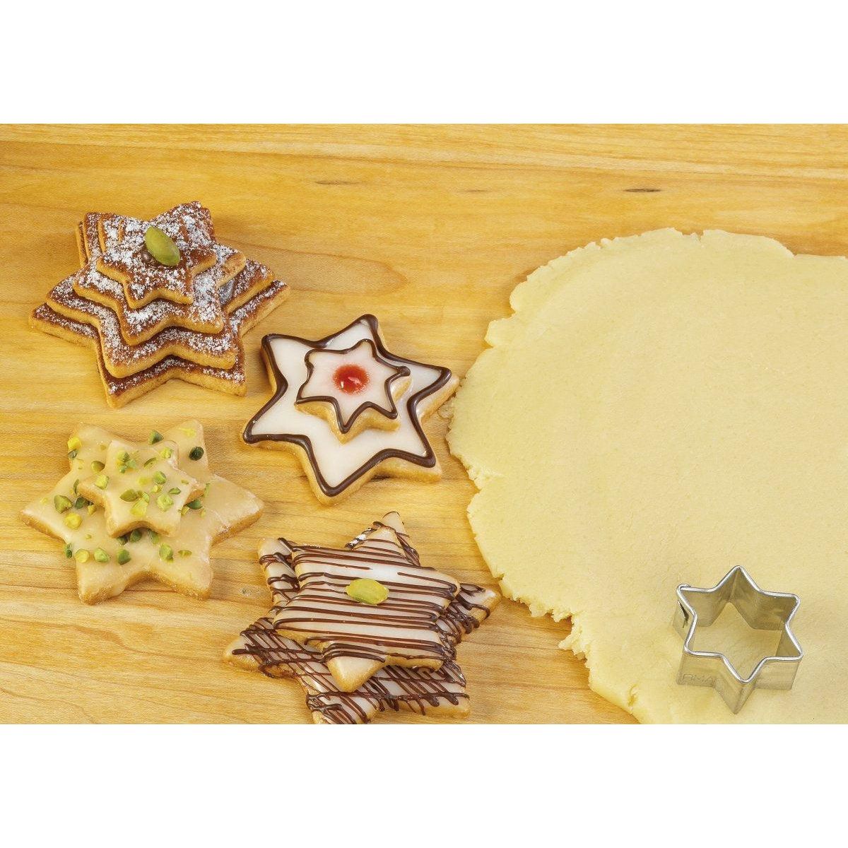 ZENKER Lot de 4 emporte-pièces de Noël en forme d'étoiles Zenker Emporte-pièces