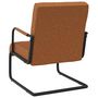 Voir la diapositive 4 : VIDAXL Chaise cantilever Marron mat Similicuir