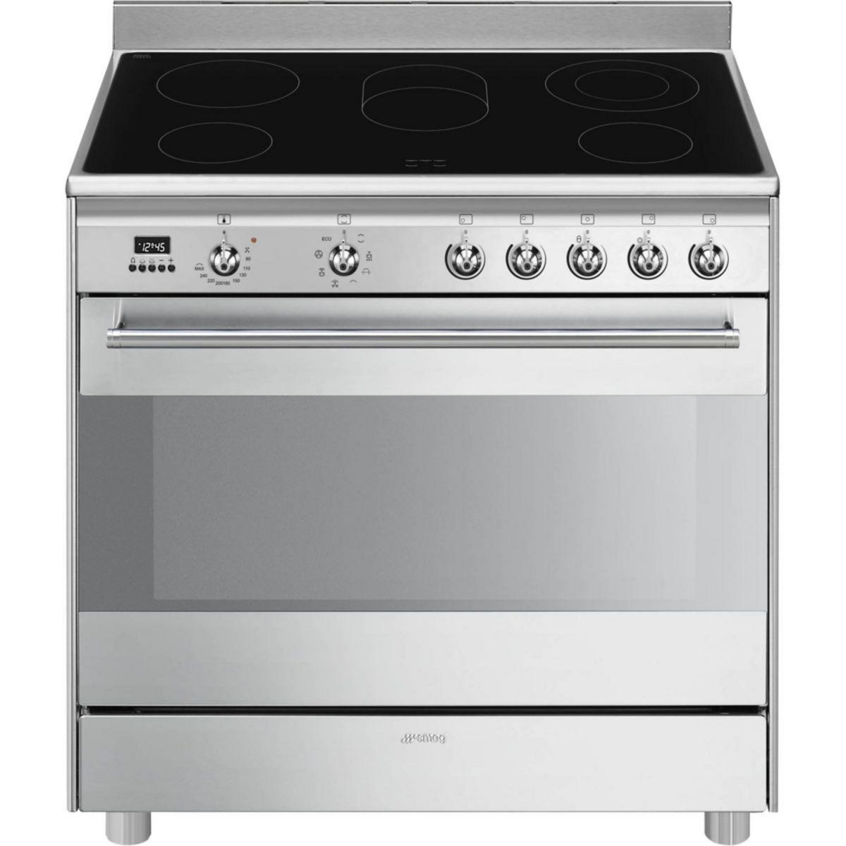 SMEG Piano de cuisson vitrocéramique SCD91CMX9 Vitro