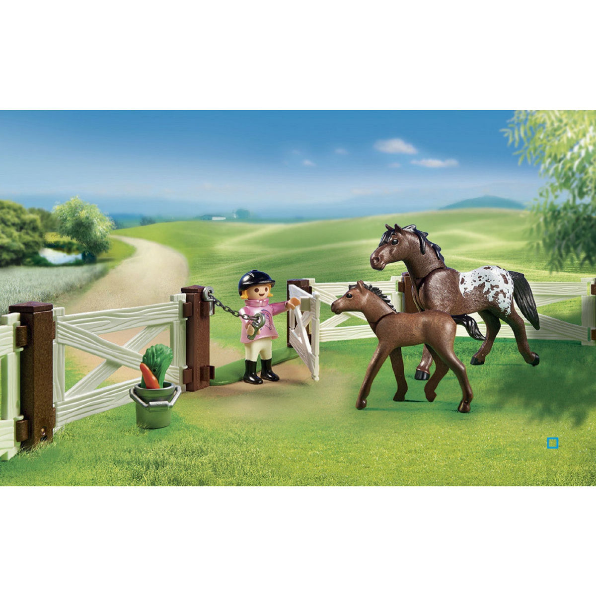 PLAYMOBIL 6931 - Country - Enclos avec chevaux 